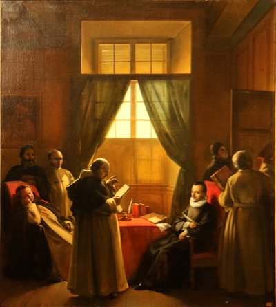 Scene in a Convent of Trinitarian Fathers by Francois Marius Granet